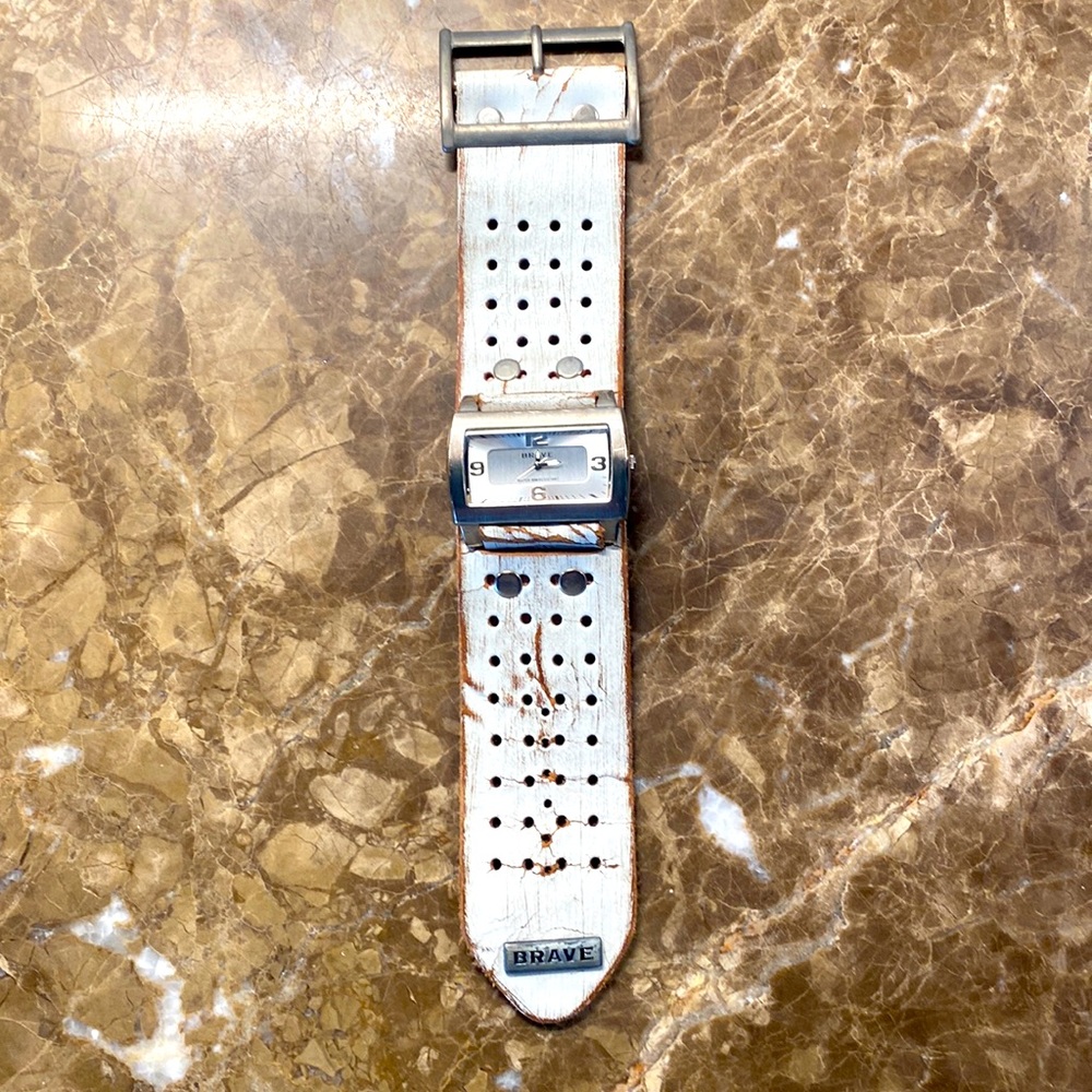 Brave vintage 70’s style leather watch